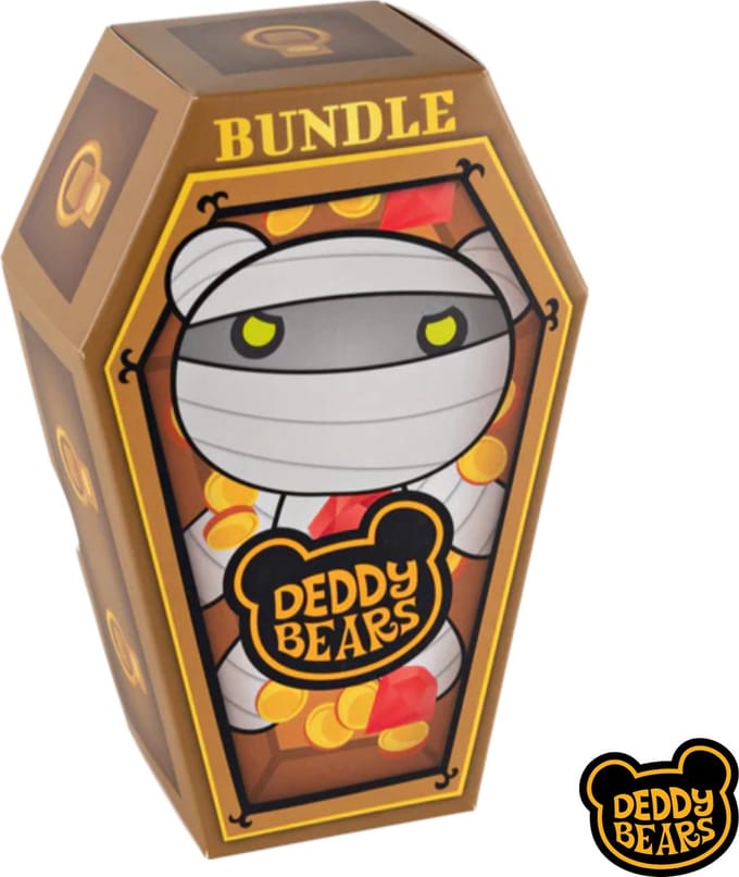 Deddy Bears - Bundle knuffel - 12 cm - Pluche
