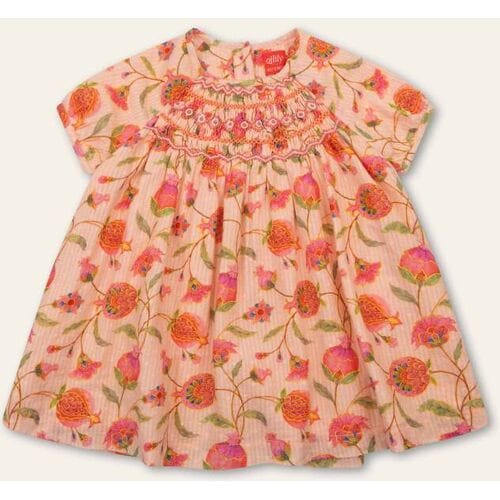 Oilily Dorissa Jurk- maat74/12m Peach Melba