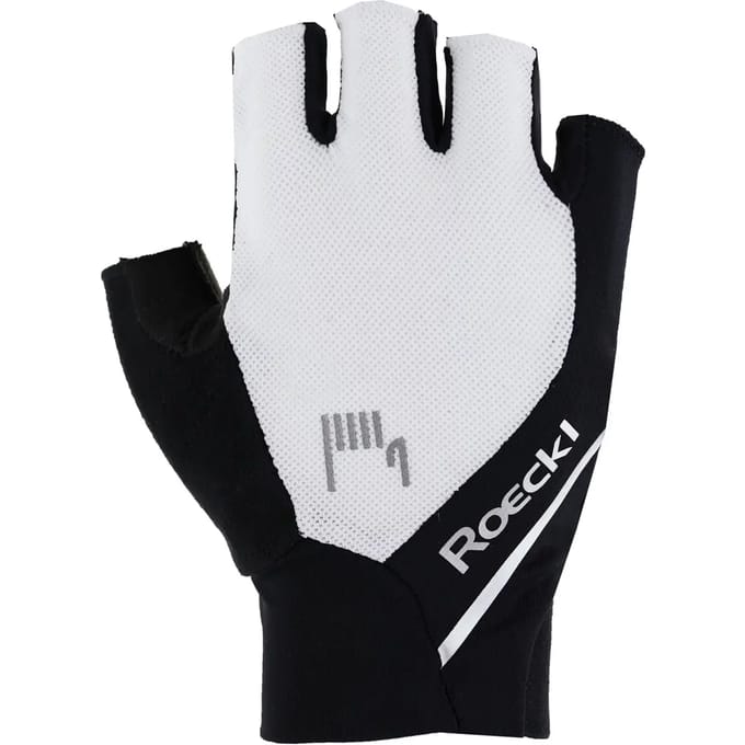 Roeckl Fietshandschoenen zomer Ivory 2 Unisex High Performance white - black - 9