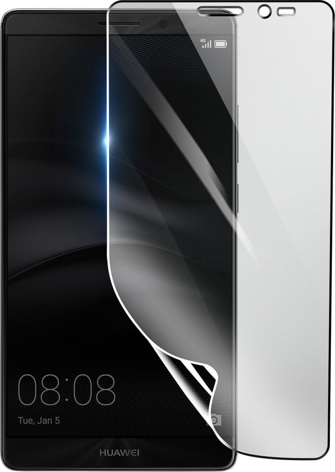 3mk, Geschikt voor Huawei Mate 8, Schokbestendige Hydrogel Screenprotector, Transparant