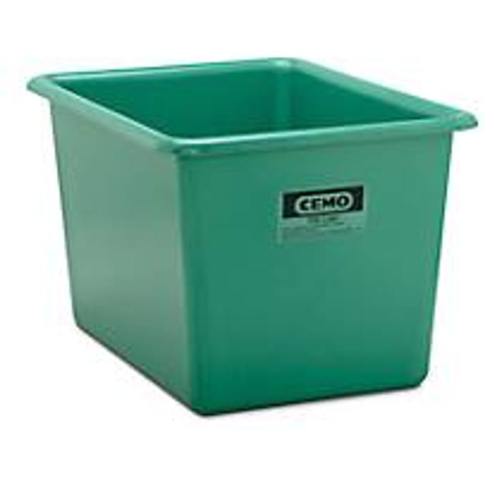 Rechthoekige container Standaard, GFK, 700 l, groen
