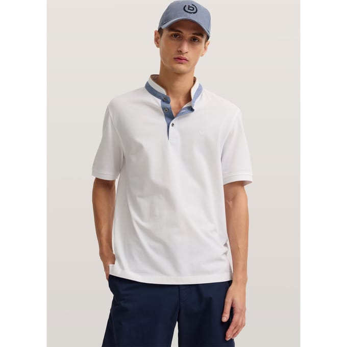 Bugatti Herren Polo Modern Fit van puur katoen