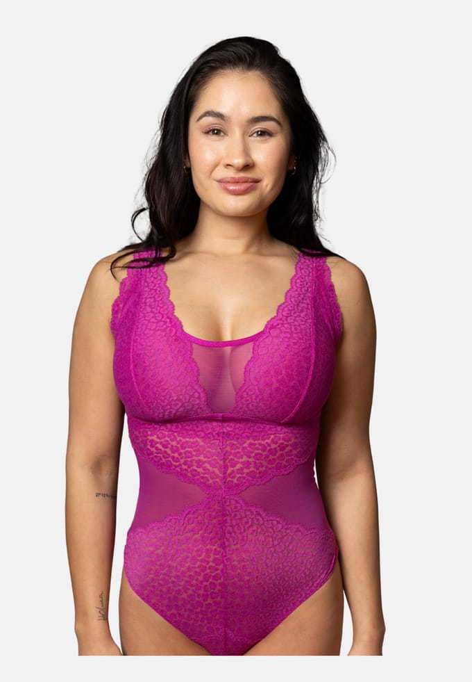 Body ELVA Body bügellose BHs,Spitzen-BHs
