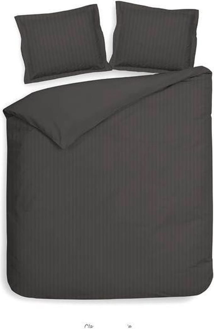 Heckettlane - Dekbedovertrek - Lits-jumeaux - 240x200/220 cm - Dark Grey