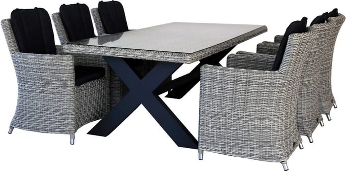 Diningset San Vito Lazio Grey Oosterik Home