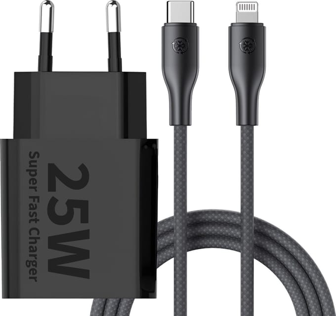 Snellader geschikt voor iPhone, iPad en AirPods met Lightning aansluiting - 3 Meter - Oplader - Lader - Power Adapter