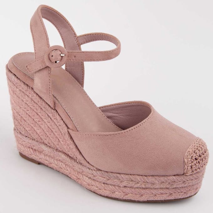 Montevita Espadrilles Met Een Sleehak Balenci10 Roze