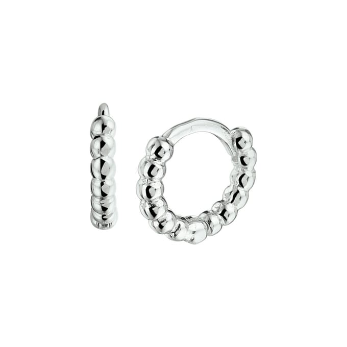 Zilver Gerhodineerd Klapoorringen 1332671
