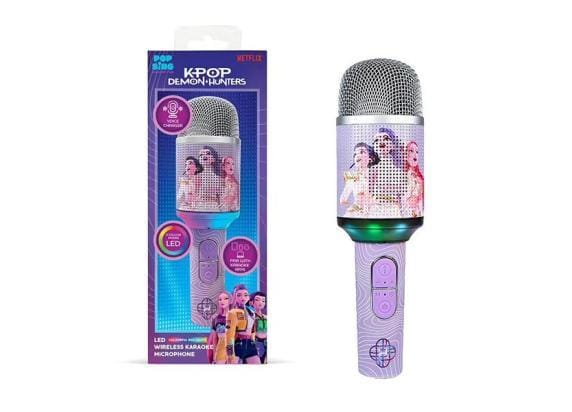 KPop Demon Hunters - Huntr/x - Finale - draadloze karaoke microfoon voor kinderen - LED lichteffect - speaker - stemvervorming