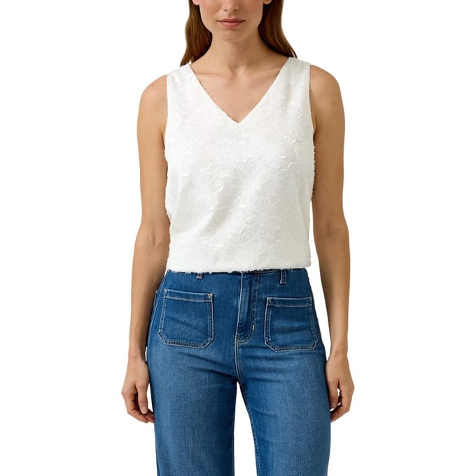 s.Oliver  Blouses Offwhite Talla: 40 | Blusas Outlet | Mujer | Blanco