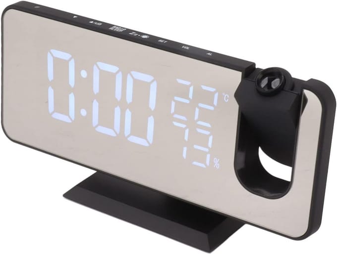 Digitale Projectie Wekker met HD Display en Draaibare Projectie