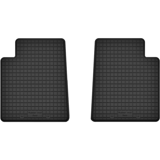 Wielganizator - Serie BasicProtect - Tweekleurige Achterste Rubbermatten - 1,5 cm Rand - Voor Ford Mondeo MK5