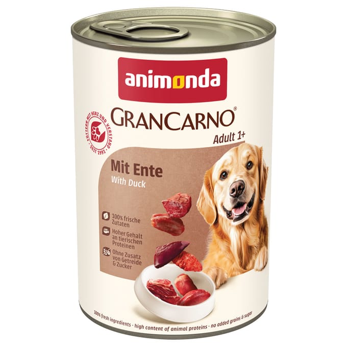 animonda GranCarno Original Adult 6 x 400 g - met Eend