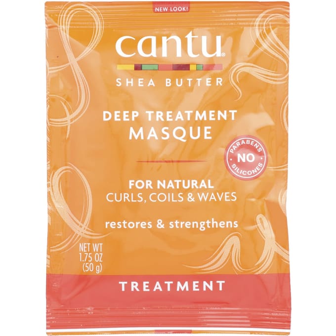 Cantu, beurre de karité, pour coiffures naturelles, masque capillaire de soin profond, 50 g (1,75 oz) beige