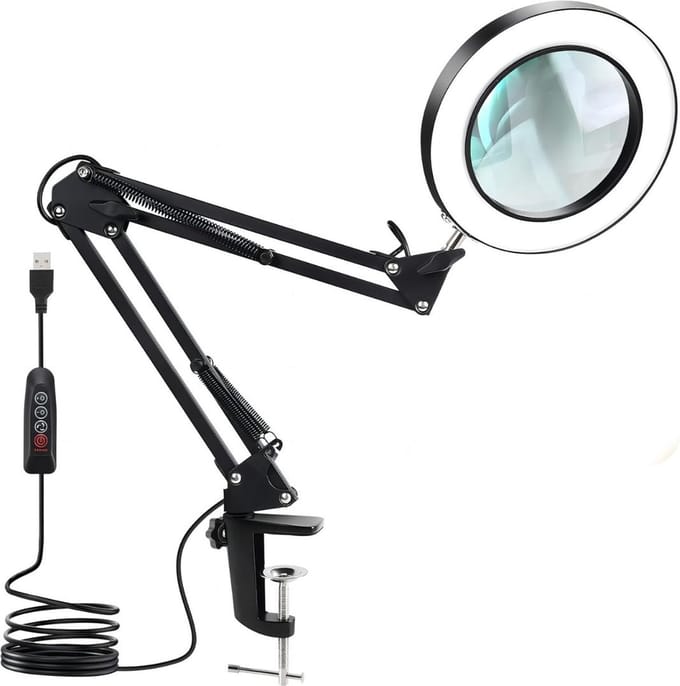 ApexArte® Loeplamp met Standaard - Lamp met Led Verlichting