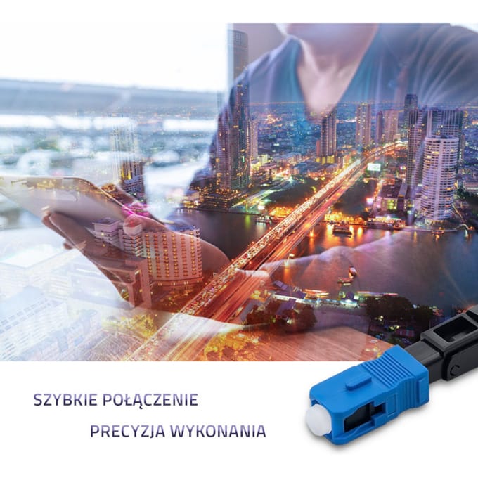 Qoltec SC/UPC glasvezel snelconnector |   Singlemode |   3,0 mm