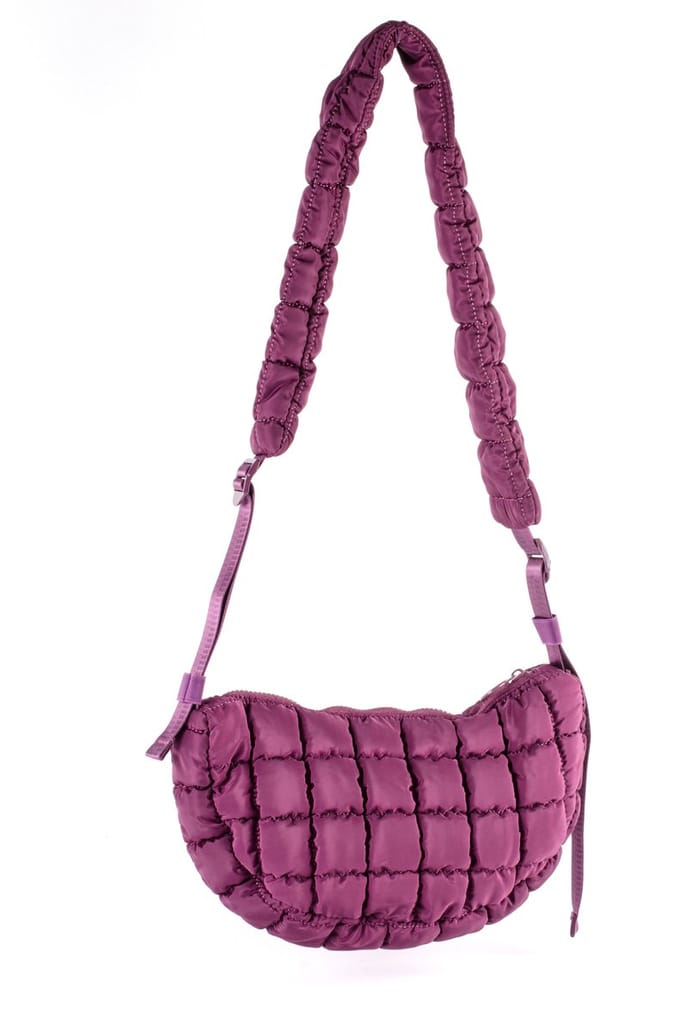 Giuliano kunstlederen schoudertas Roxy - Paars - Quilted - Dames