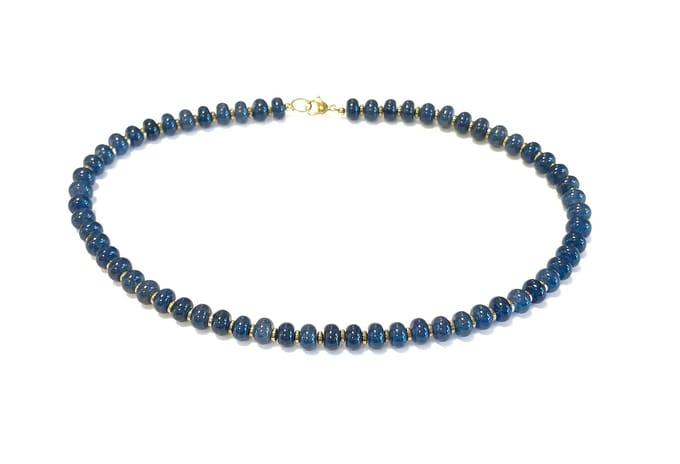 Ketting natuursteen petrol blauw