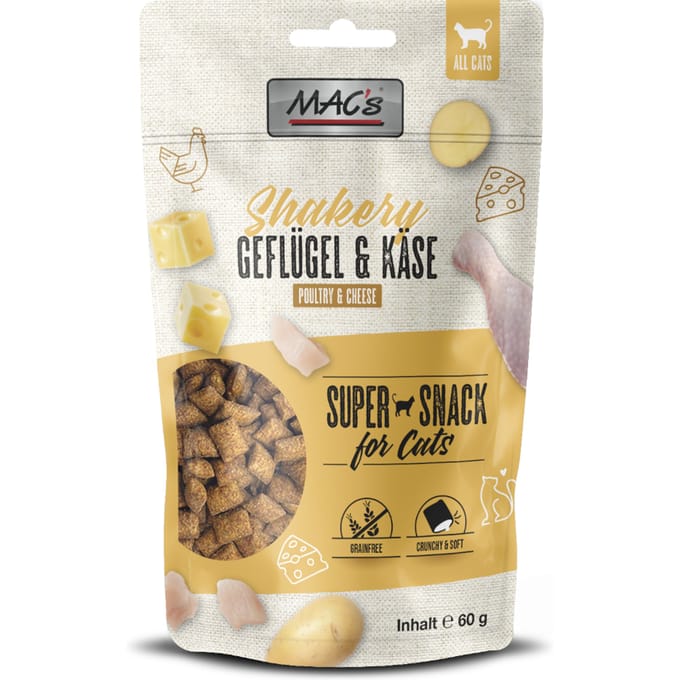 60g MAC's Cat Shakery Snack Kip & Kaas