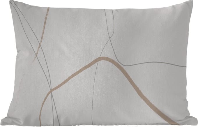 Buitenkussens - Tuin - Abstract - Minimalisme - Line art - 50x30 cm