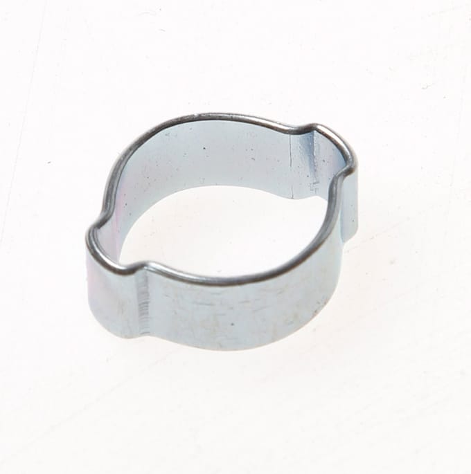Mega Dubbel oor klem staal gegalvaniseerd 13 mm x 15 mm 7,5 mm, per 10 stuks