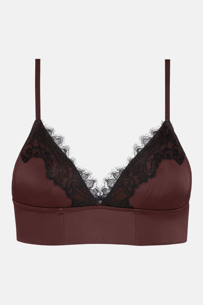 Triangel-beha Serie Poetry Glossy Luxe Hot Maroon