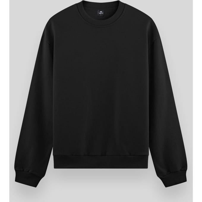 Heren Effen Rundhals Sweatshirt
