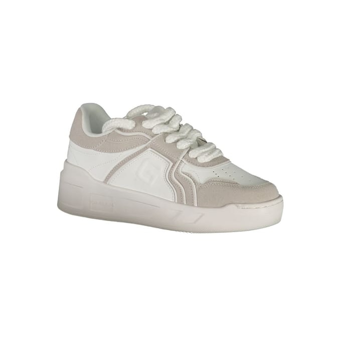 Gaelle Paris Bianco Polyurethaan Dames Sneakers