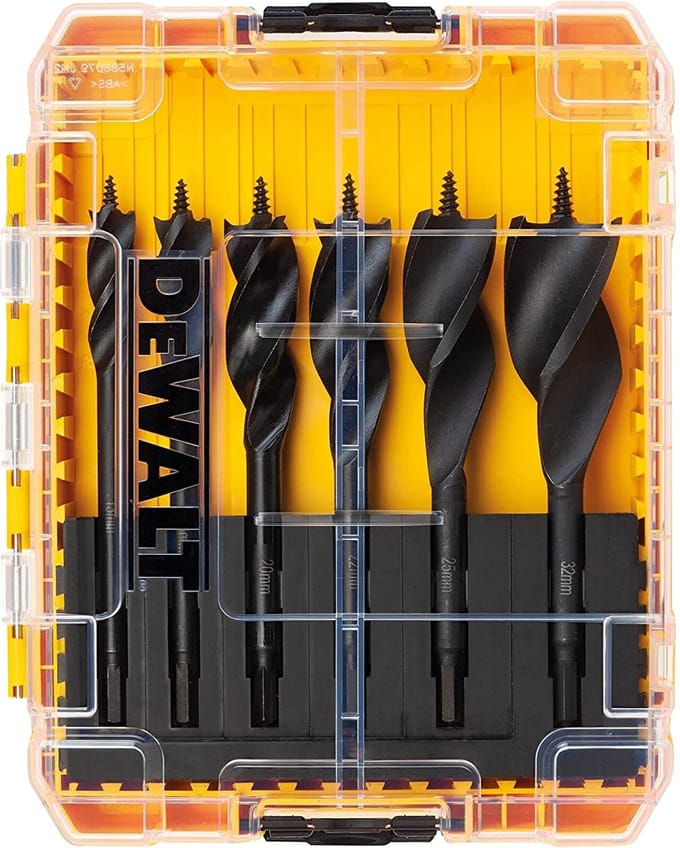 DeWALT Toebehoren - 6-delige houtborenset met drie groeven DT90238