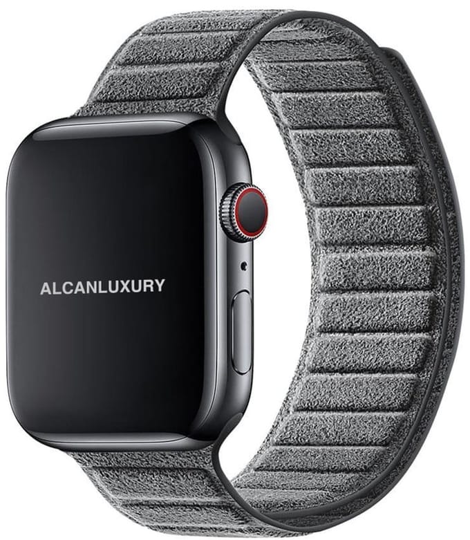 Alcanluxury Alcantara Apple Watch band 38/40/41/42 mm - Nardo Grey