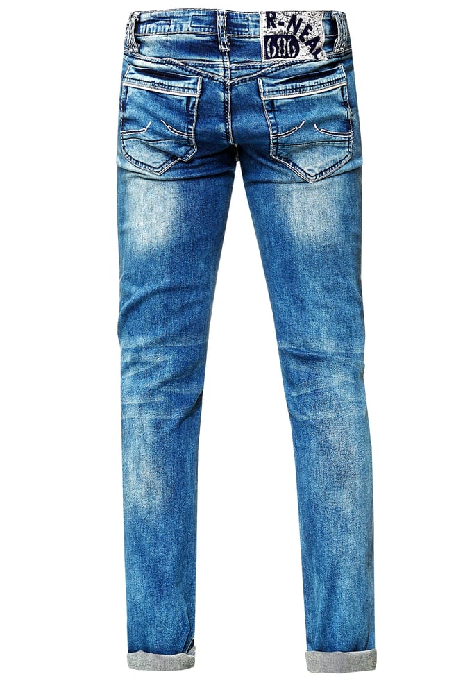 Jeansbroek "NEW YORK" blauw used regular fit