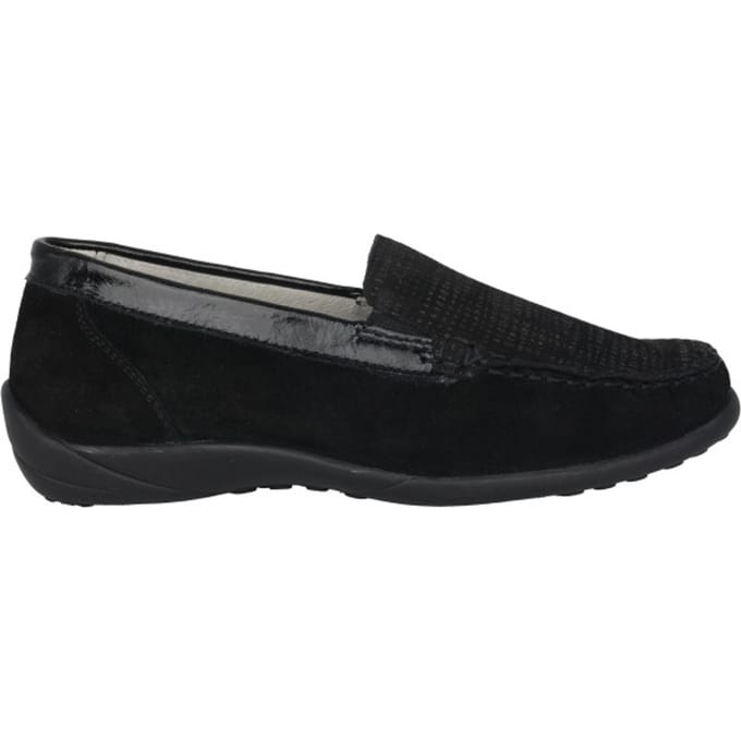 Waldläufer Kläre - dames moccasin - Zwart - maat 37 (EU) 4 (UK)