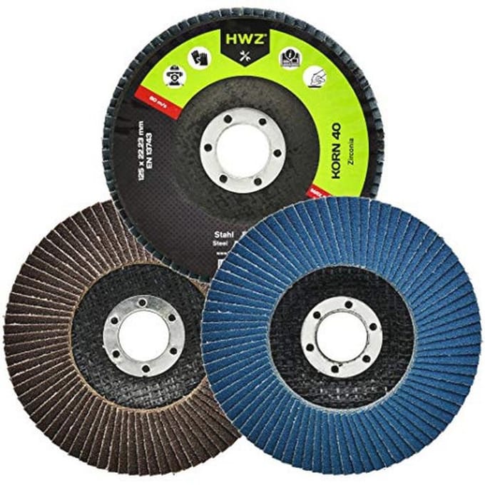 Vlakschijven Ø 125 mm - 10 stuks korrel 60 voor diverse materialen