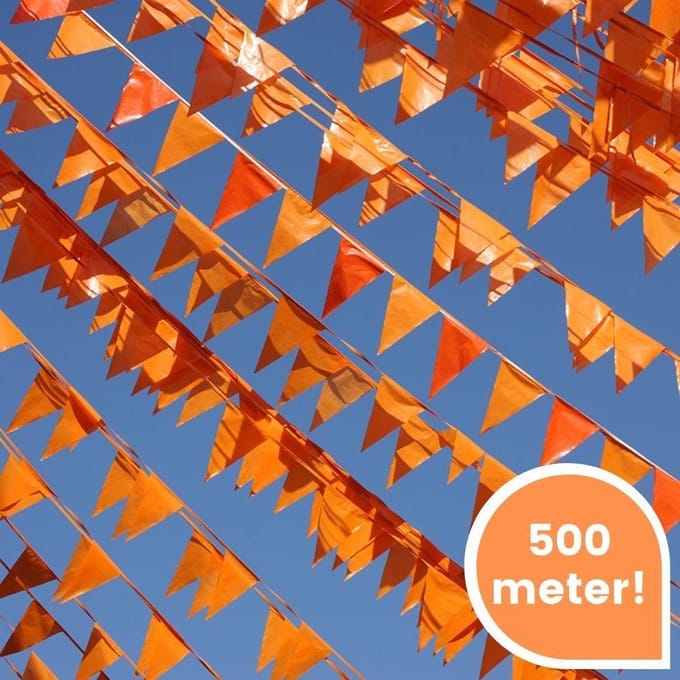 Oranje Vlaggenlijn - 500 meter!