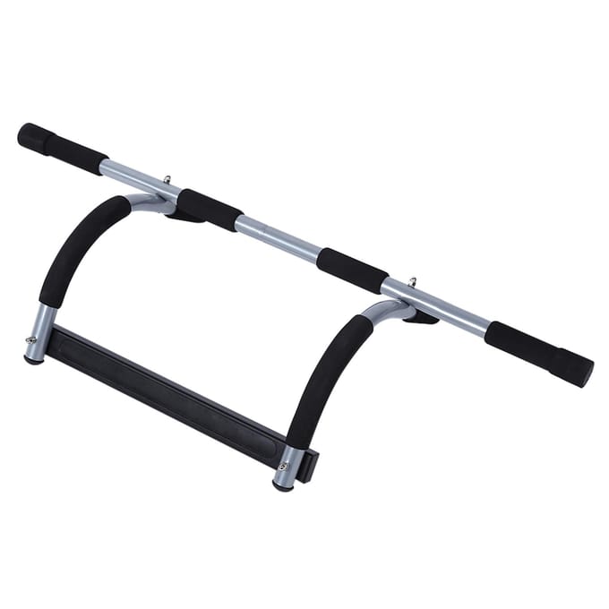 Multi Grip Chin Up Pull Up Bar Heavy Duty Oefening Fitness Gym Thuis Deur Gemonteerde Trainer Plus gray