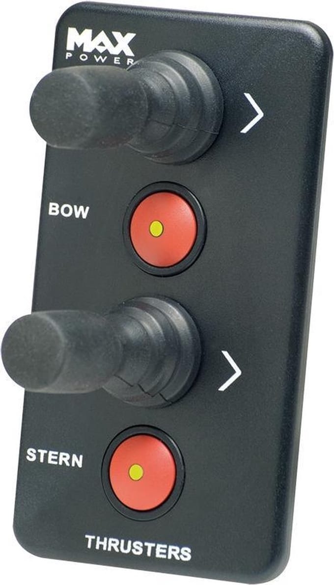 Max Power zwart Bedieningspaneel voor Boegschroef met dubbele Joystick