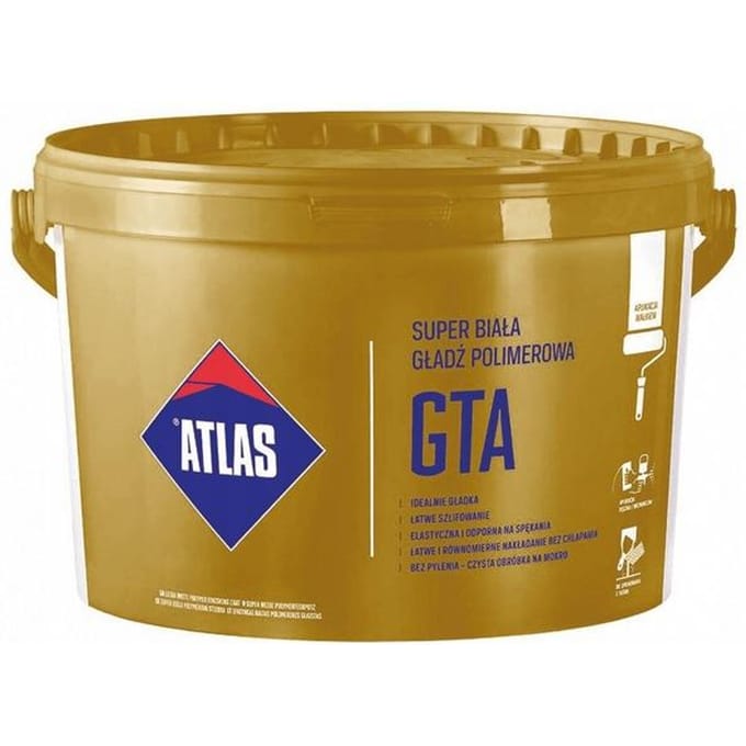 Atlas GTA - Polymeerglad - 18 kg - Super Wit