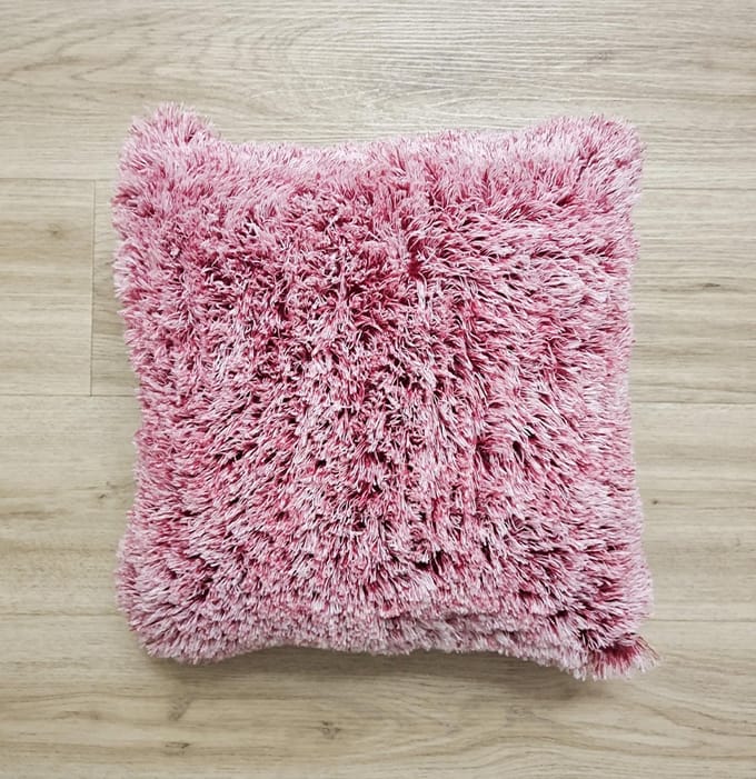 Sierkussen  45x45 cm - Wit/Rood