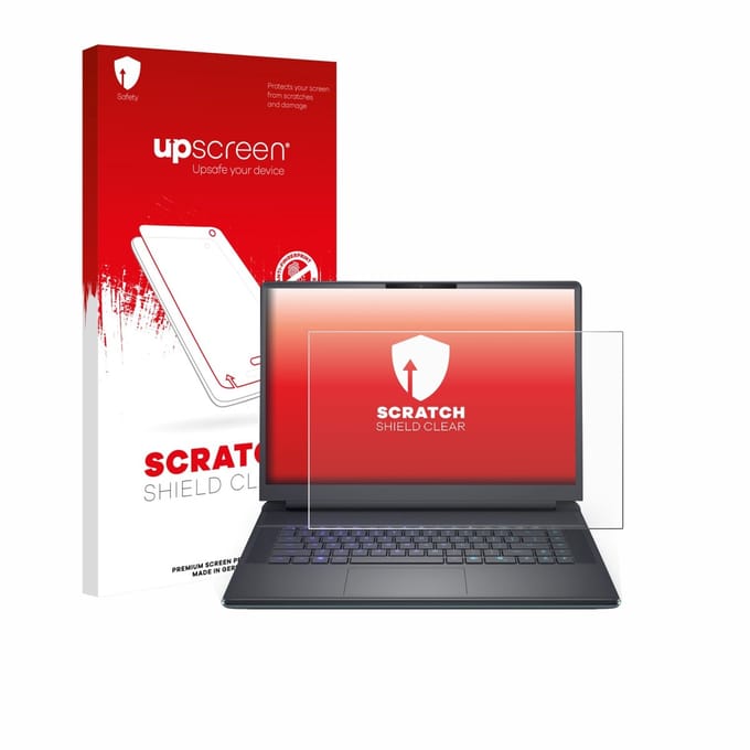 upscreen - Screenprotector voor Dell Alienware 16 Area-51 - Folie Beschermfolie transparant