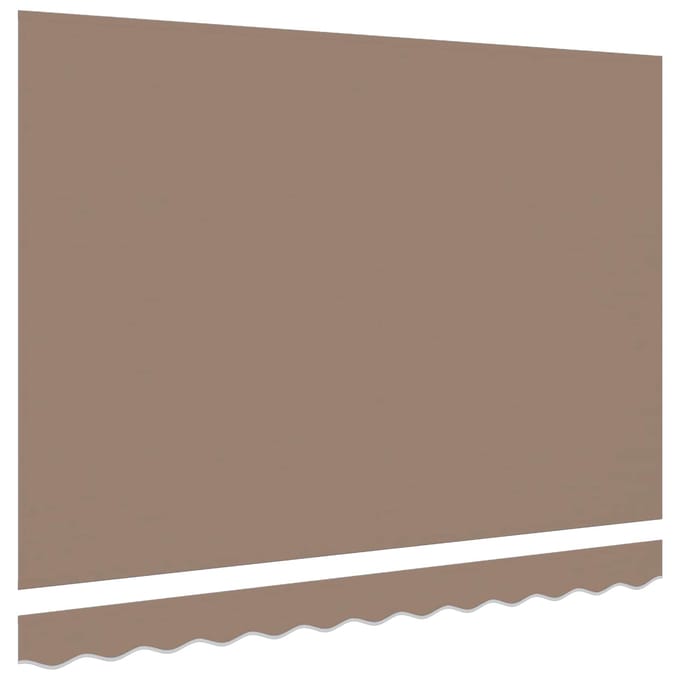 vidaXL - Vervangingsdoek - zonnescherm - voor - 4x3,5 - m - Taupe - Polyester