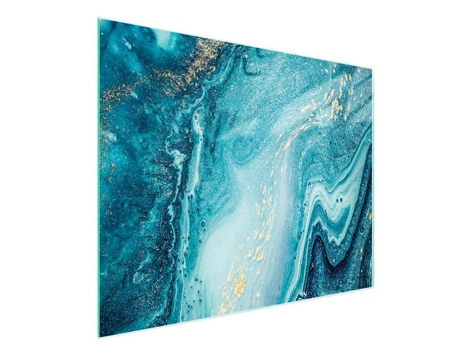 TMK ArtDeko Serie - Glazen Snijplank - 52x30 cm - Getemperd Glas - Antislip