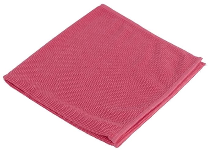 Microvezeldoek prof 40x40cm rood | 20 stuks