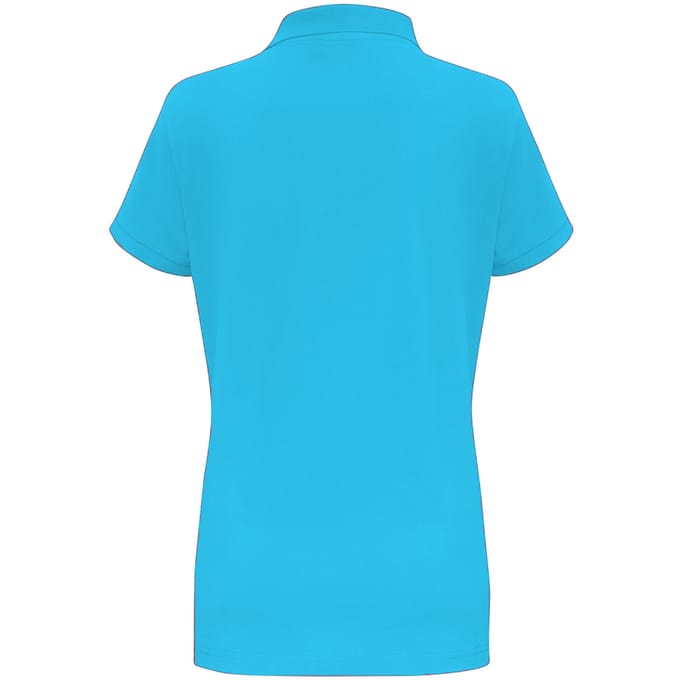 Asquith & Fox Dames/Dames Korte Mouwen Contrast Poloshirt (Turquoise/ Rood)