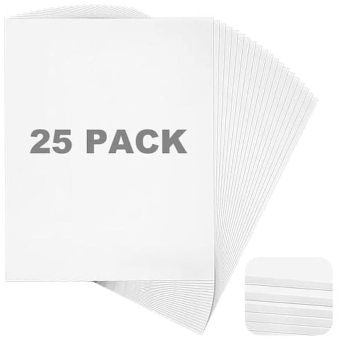 25 Stuks Witte Schuimplaten A4 voor Modelbouw en Creatieve Projecten