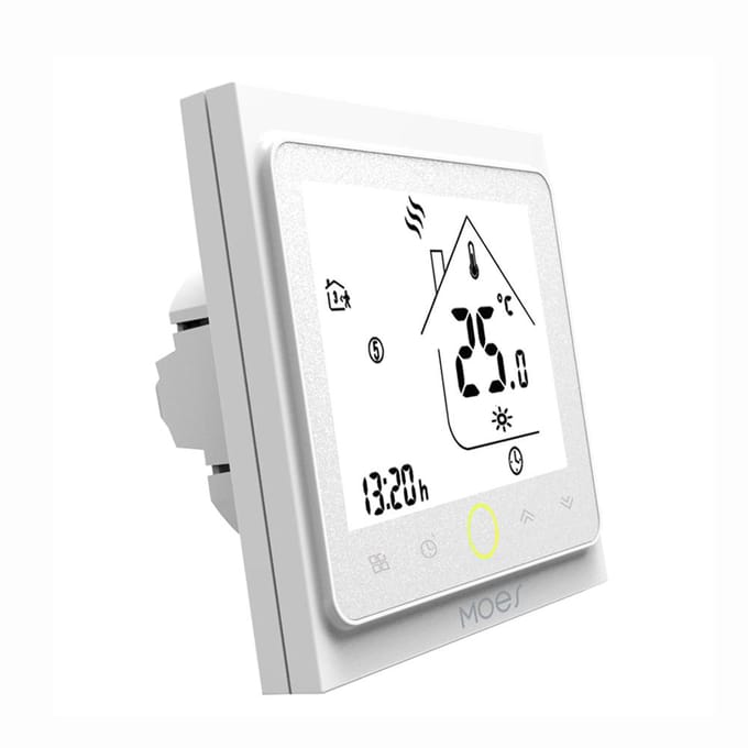 MOES Wi-Fi Smart Thermostaat Temperatuurregelaar APP Control 5A Compatibel met Alexa / Google No Wifi wit