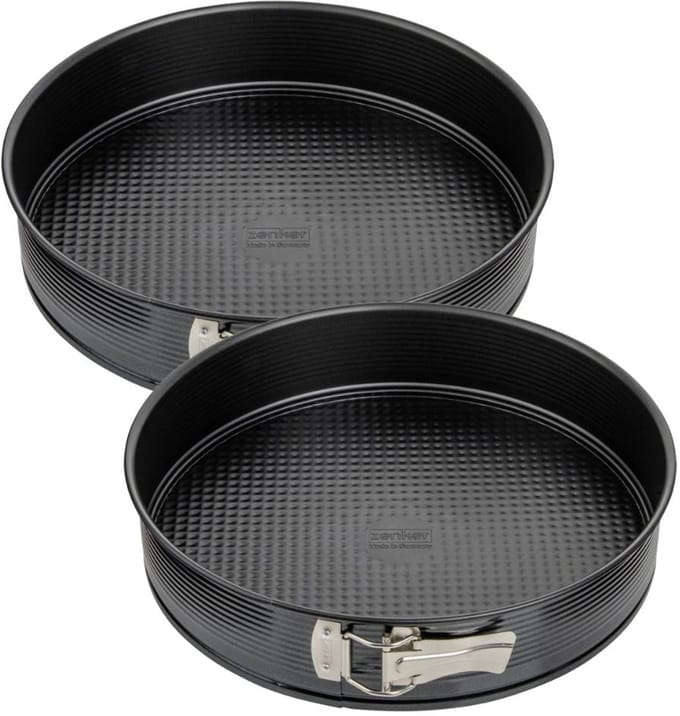Set van 2 springvormen met scharnier 28 cm Zenker Black Metallic