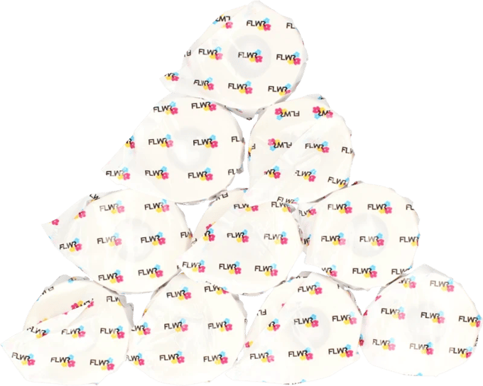 FLWR - Labelprintrol / 99010 / 10-pack smal Wit - geschikt voor Dymo