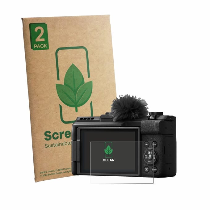 2 Stuks Screenprotector voor Canon PowerShot V1 Premium - Hoogwaardige Beschermfolie transparant