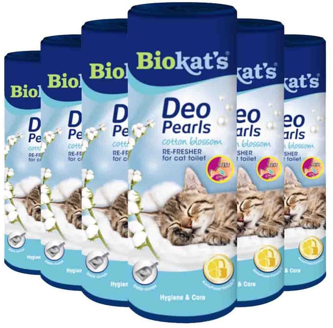 6x Biokat's Deo Pearls Cotton Blossom 700 gr