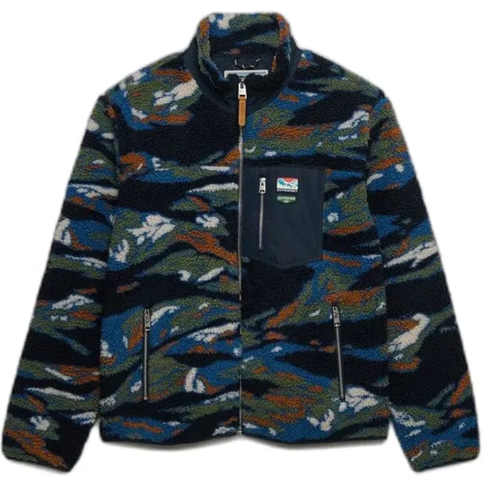 Superdry Jack Terrain Fleece Donkerblauw (navy) - Maat M - Heren